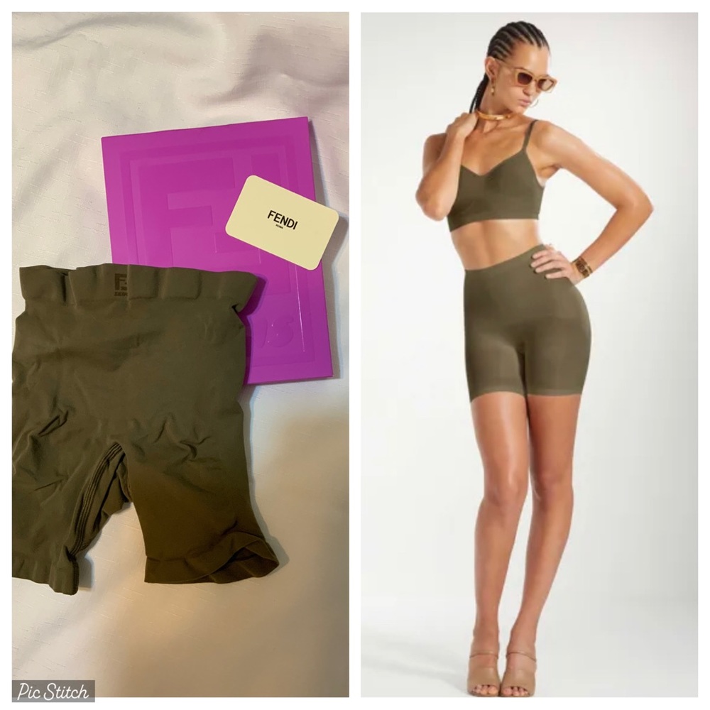 NEW Fendi X Skims Sculpting Thigh Shorts Size Med Illinois